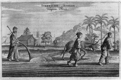 中国農民、オランダ大使館の説明（1665年） 作： Jacob van Meurs